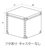 エコボックスフタあり・キャスター無し