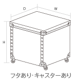 エコボックスフタあり・キャスターあり